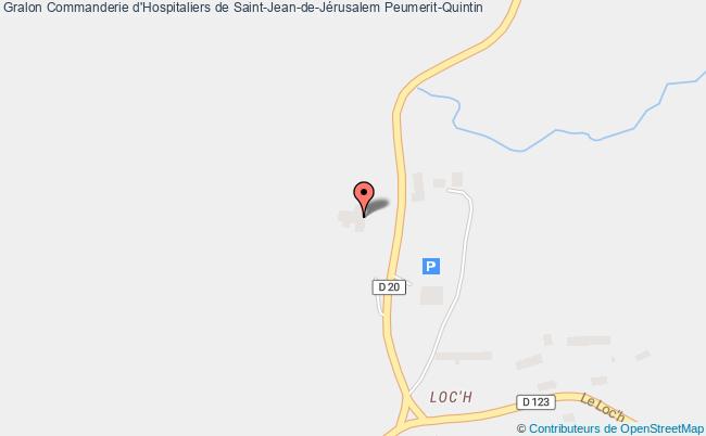 plan Commanderie D'hospitaliers De Saint-jean-de-jérusalem Peumerit-quintin Peumerit-Quintin