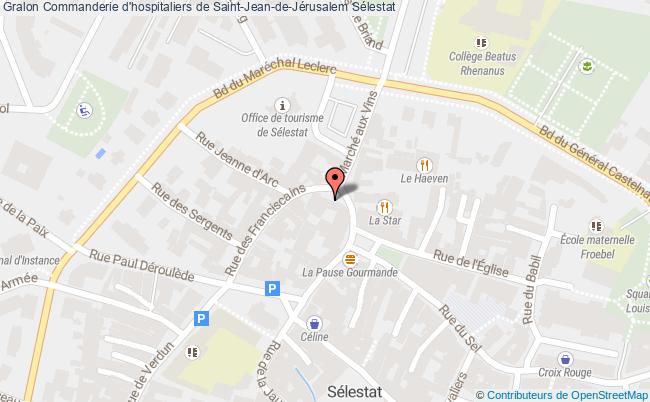 plan Commanderie D'hospitaliers De Saint-jean-de-jérusalem Sélestat Sélestat