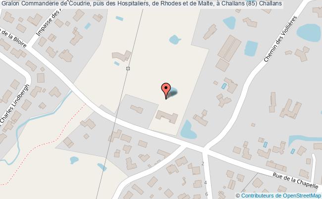 plan Commanderie De Coudrie, Puis Des Hospitaliers, De Rhodes Et De Malte, à Challans (85) Challans Challans