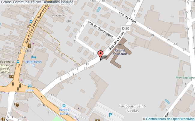 plan Communauté Des Béatitudes Beaune Beaune