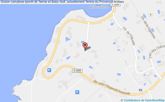 plan Complexe Sportif Dit Tennis Et Baby-golf, Actuellement Tennis Du Provençal Antibes Antibes
