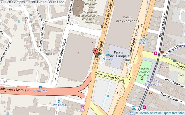 plan Complexe Sportif Jean Bouin Nice Nice