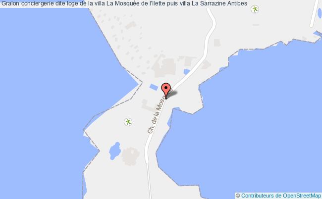 plan Conciergerie Dite Loge De La Villa La Mosquée De L'ilette Puis Villa La Sarrazine Antibes Antibes