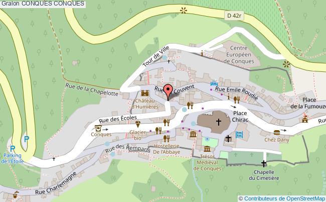 plan Conques Conques CONQUES