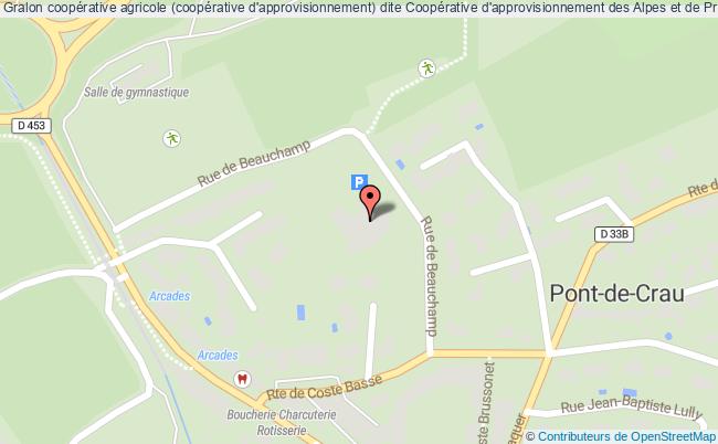 plan Coopérative Agricole (coopérative D'approvisionnement) Dite Coopérative D'approvisionnement Des Alpes Et De Provence Arles Arles