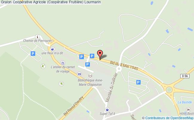 plan Coopérative Agricole (coopérative Fruitière) Lourmarin Lourmarin