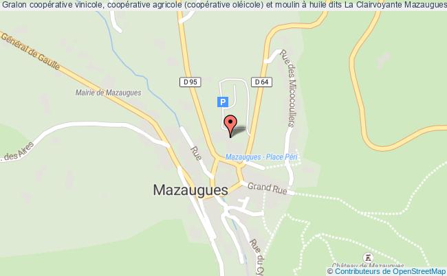 plan Coopérative Vinicole, Coopérative Agricole (coopérative Oléicole) Et Moulin à Huile Dits La Clairvoyante Mazaugues Mazaugues
