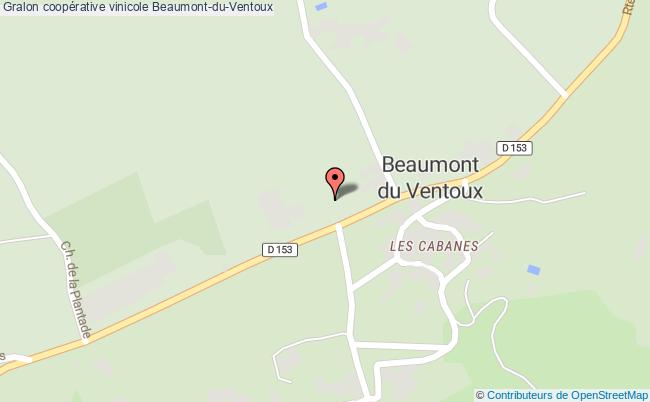 plan Coopérative Vinicole Beaumont-du-ventoux Beaumont-du-Ventoux
