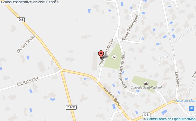 plan Coopérative Vinicole Cabriès Cabriès