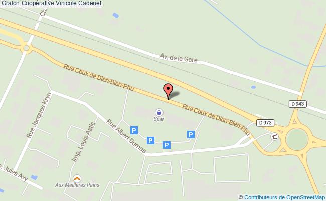 plan Coopérative Vinicole Cadenet Cadenet