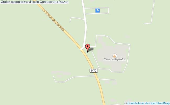 plan Coopérative Vinicole Canteperdrix Mazan Mazan