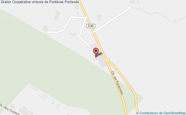 plan Coopérative Vinicole De Pontèves Pontevès Pontevès