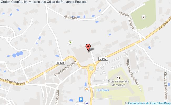 plan Coopérative Vinicole Des Côtes De Provence Rousset Rousset