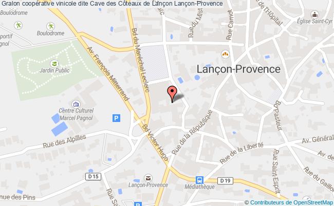 plan Coopérative Vinicole Dite Cave Des Côteaux De Lançon Lançon-provence Lançon-Provence