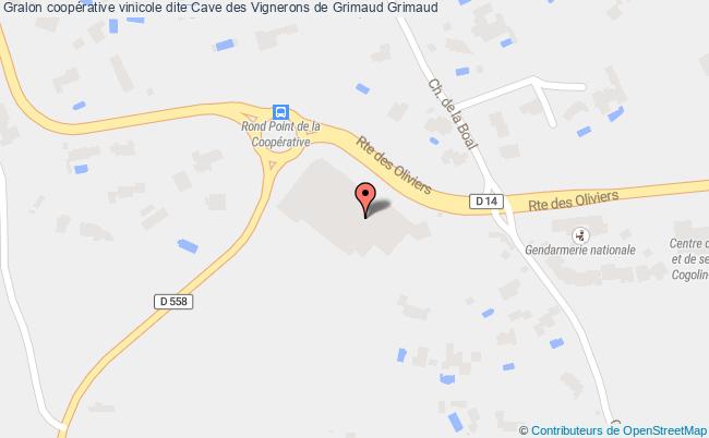 plan Coopérative Vinicole Dite Cave Des Vignerons De Grimaud Grimaud Grimaud