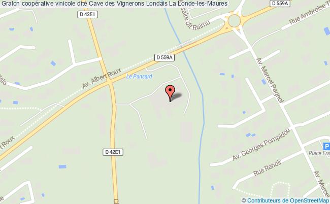 plan Coopérative Vinicole Dite Cave Des Vignerons Londais La Londe-les-maures La Londe-les-Maures