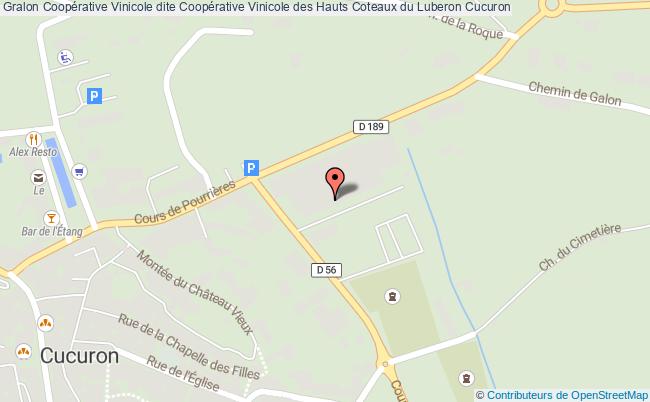 plan Coopérative Vinicole Dite Coopérative Vinicole Des Hauts Coteaux Du Luberon Cucuron Cucuron