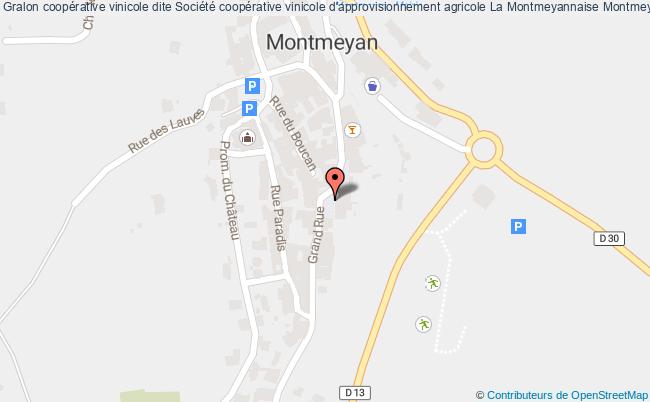plan Coopérative Vinicole Dite Société Coopérative Vinicole D'approvisionnement Agricole La Montmeyannaise Montmeyan Montmeyan