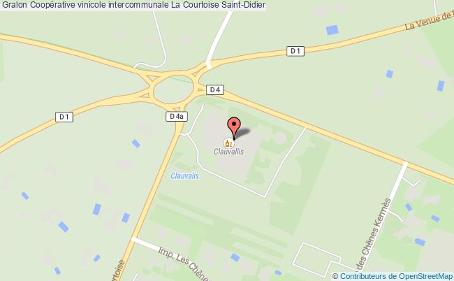 plan Coopérative Vinicole Intercommunale La Courtoise Saint-didier Saint-Didier