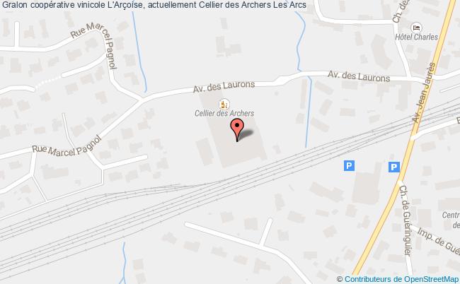 plan Coopérative Vinicole L'arçoise, Actuellement Cellier Des Archers Les Arcs Les Arcs