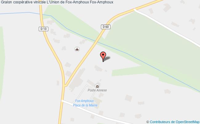 plan Coopérative Vinicole L'union De Fox-amphoux Fox-amphoux Fox-Amphoux