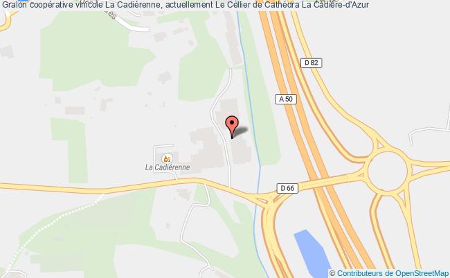 plan Coopérative Vinicole La Cadiérenne, Actuellement Le Cellier De Cathédra La Cadière-d'azur La Cadière-d'Azur