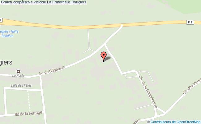 plan Coopérative Vinicole La Fraternelle Rougiers Rougiers