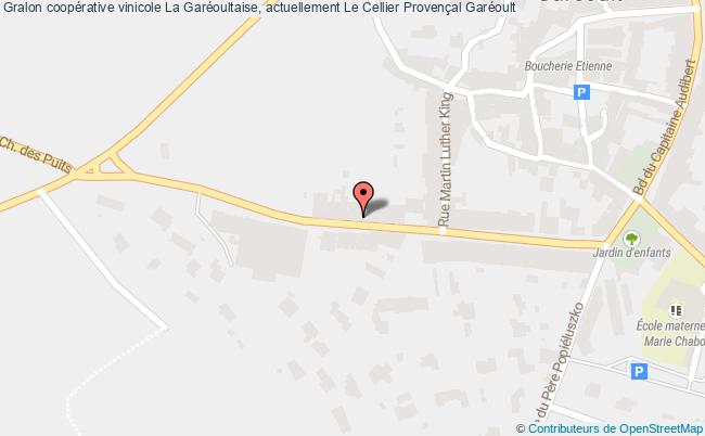 plan Coopérative Vinicole La Garéoultaise, Actuellement Le Cellier Provençal Garéoult Garéoult