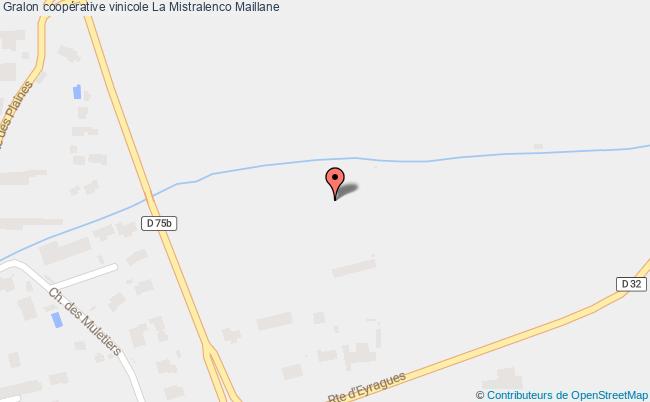 plan Coopérative Vinicole La Mistralenco Maillane Maillane