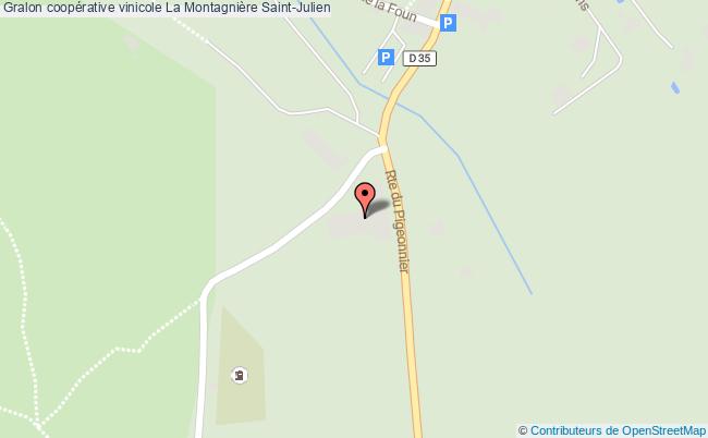 plan Coopérative Vinicole La Montagnière Saint-julien Saint-Julien