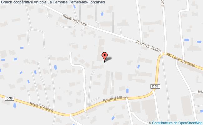 plan Coopérative Vinicole La Pernoise Pernes-les-fontaines Pernes-les-Fontaines
