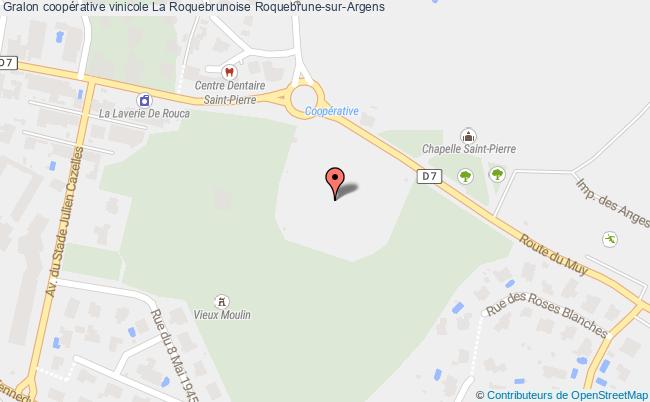plan Coopérative Vinicole La Roquebrunoise Roquebrune-sur-argens Roquebrune-sur-Argens