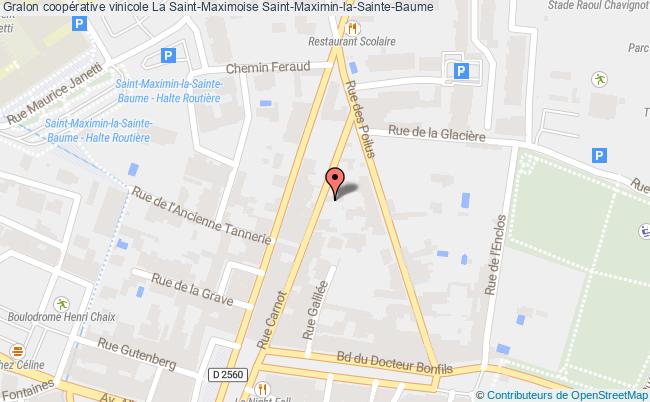 plan Coopérative Vinicole La Saint-maximoise Saint-maximin-la-sainte-baume Saint-Maximin-la-Sainte-Baume