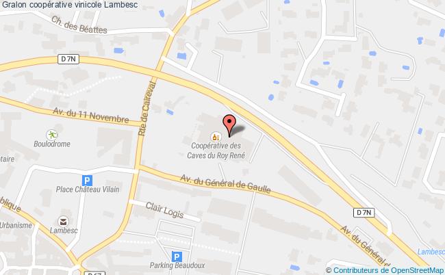 plan Coopérative Vinicole Lambesc Lambesc