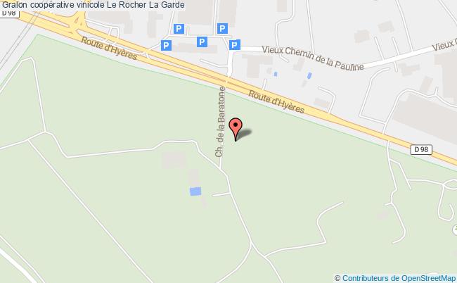 plan Coopérative Vinicole Le Rocher La Garde La Garde