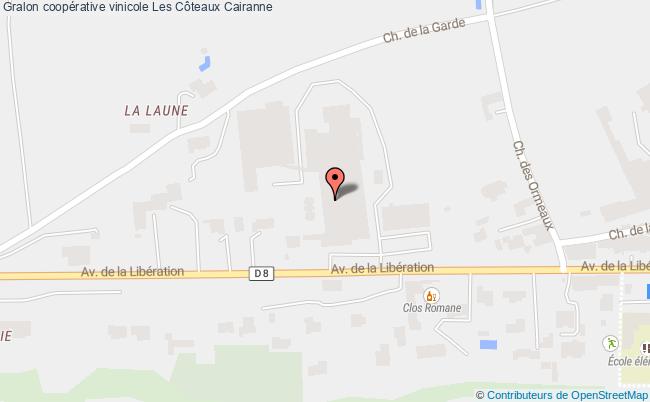 plan Coopérative Vinicole Les Côteaux Cairanne Cairanne