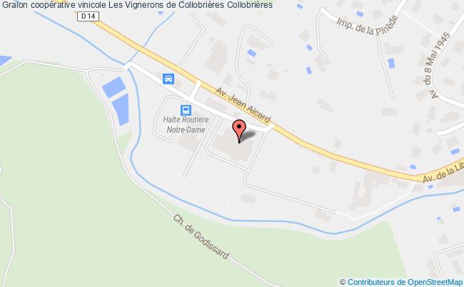 plan Coopérative Vinicole Les Vignerons De Collobrières Collobrières Collobrières