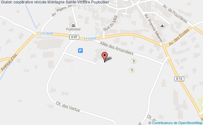 plan Coopérative Vinicole Montagne Sainte-victoire Puyloubier Puyloubier