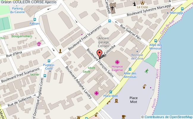 plan Couleur Corse Ajaccio Ajaccio