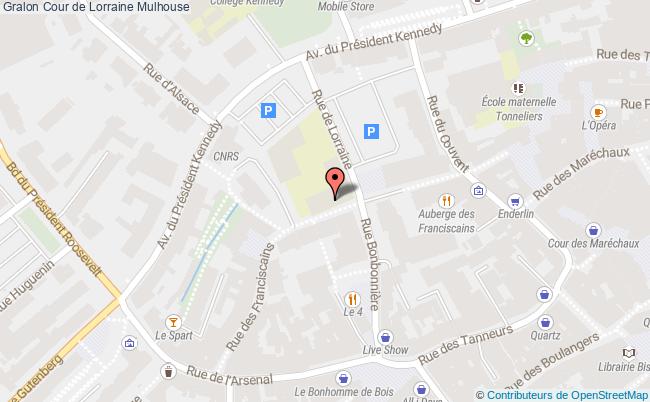 plan Cour De Lorraine Mulhouse Mulhouse