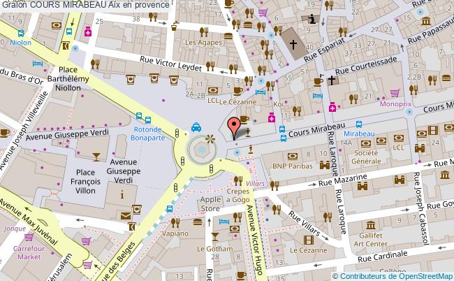 Cours mirabeau Aix en provence tourisme Place  Cours