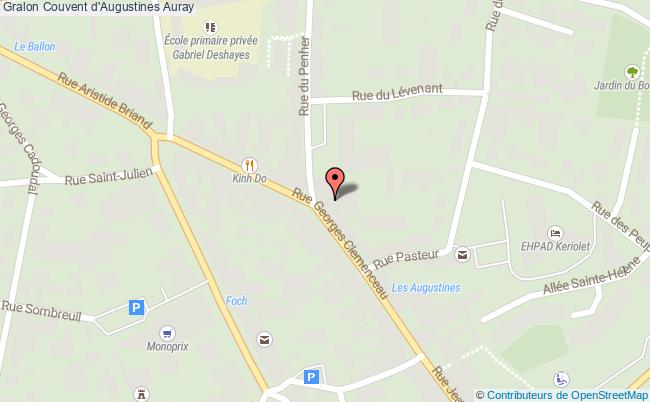 plan Couvent D'augustines Auray Auray