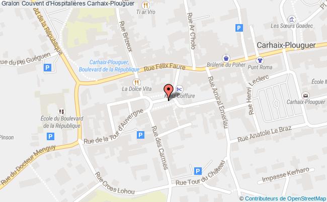 plan Couvent D'hospitalières Carhaix-plouguer Carhaix-Plouguer