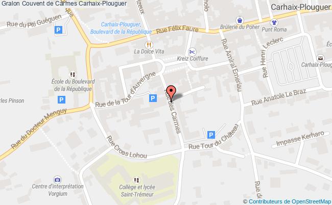 plan Couvent De Carmes Carhaix-plouguer Carhaix-Plouguer