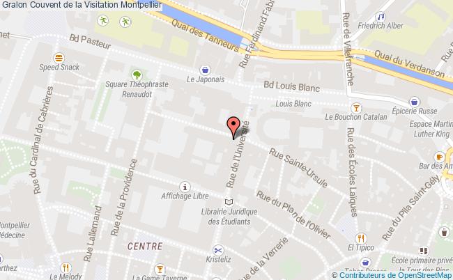 plan Couvent De La Visitation Montpellier Montpellier