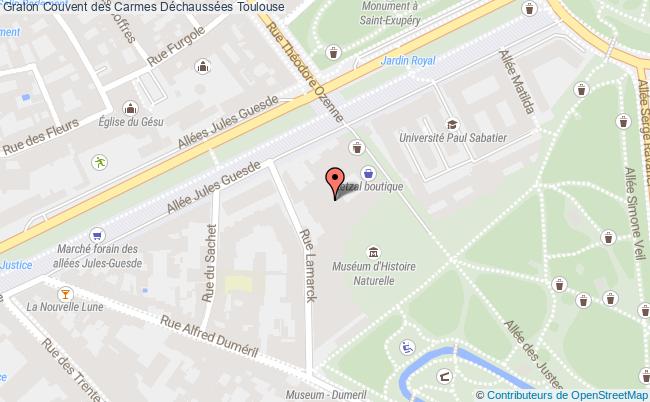 plan Couvent Des Carmes Déchaussées Toulouse Toulouse