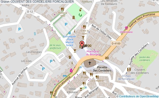 plan Couvent Des Cordeliers Forcalquier FORCALQUIER