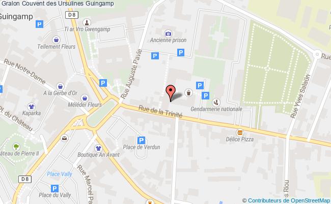 plan Couvent Des Ursulines Guingamp Guingamp