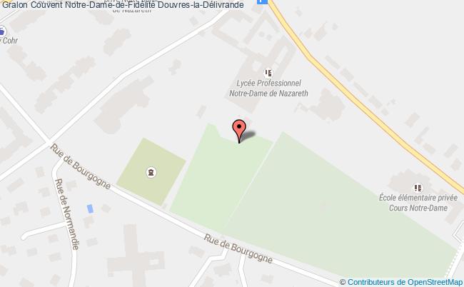 plan Couvent Notre-dame-de-fidélité Douvres-la-délivrande Douvres-la-Délivrande