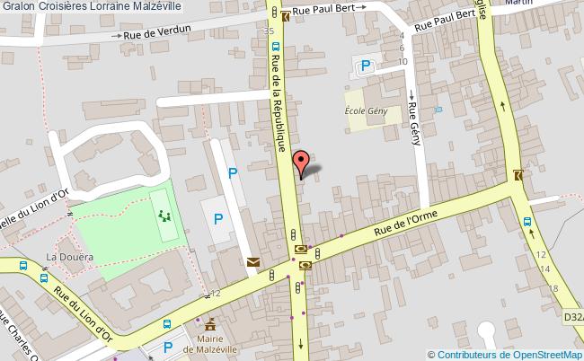 plan Croisières Lorraine Malzéville Malzéville